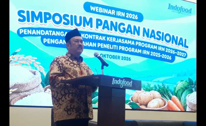 印尼国家发展规划部长Rachmat Pambudy致辞。