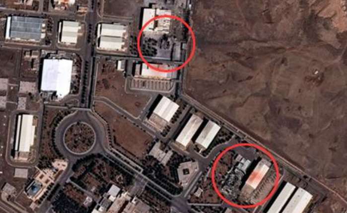 图为3月2日的纳坦兹核设施卫星照片。图源：天空新闻网