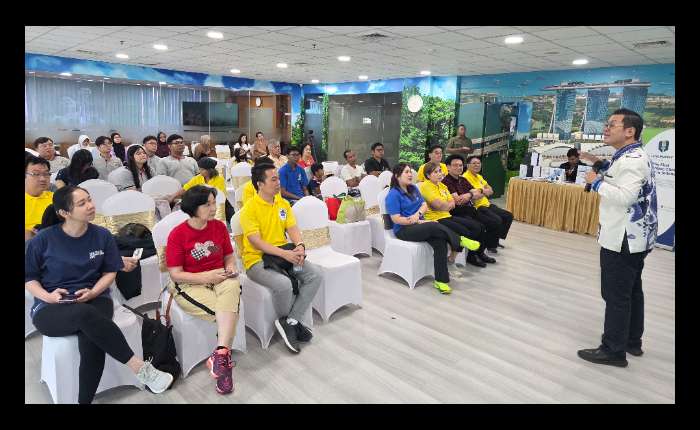 健康讲座会一景。