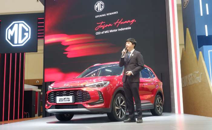 MG Motor Indonesia首席执行官Jason Huang致辞。