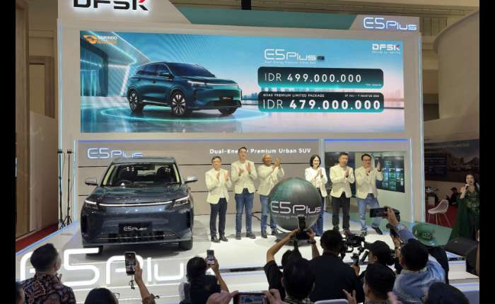 于7月29日（周三）在丹格朗BSD City的印尼会展中心举行的2026年印尼国际汽车展上公布DFSK E5 Plus 价格。