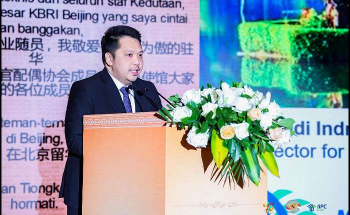 印尼驻北京投资促进中心主任Rizaldi Indra Janu 致辞。