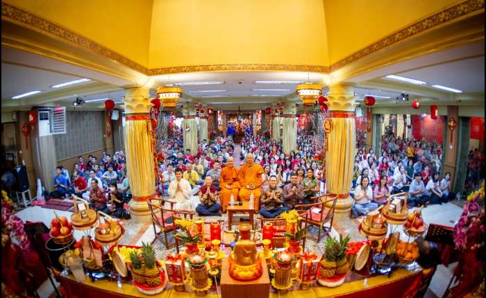 两千余名佛教信众齐聚雅加达广化一乘禅。